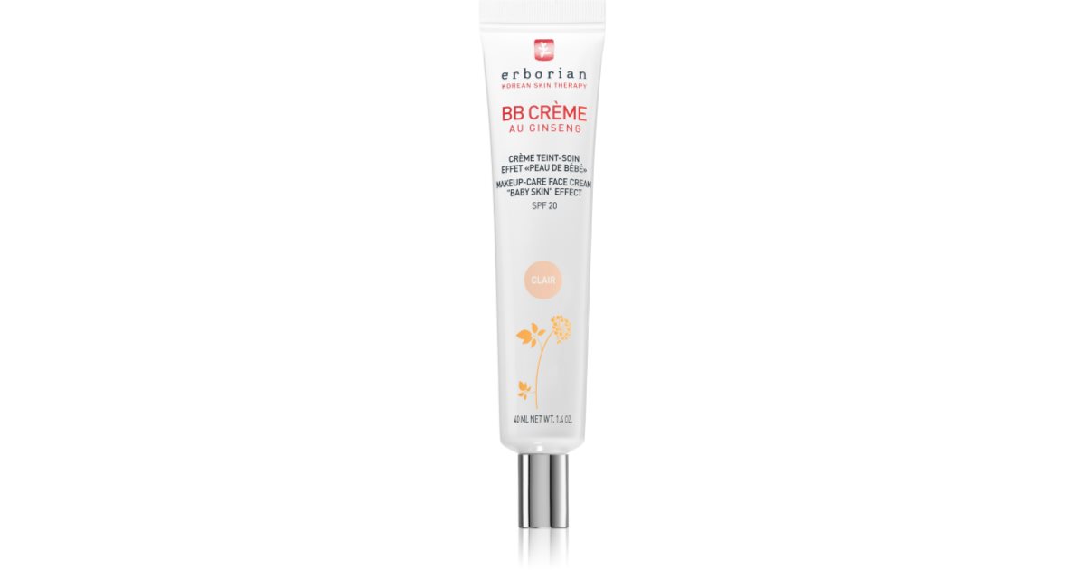 Erborian BB Cream tónovací krém pre dokonalý vzhľad pleti SPF 20 veľké ...