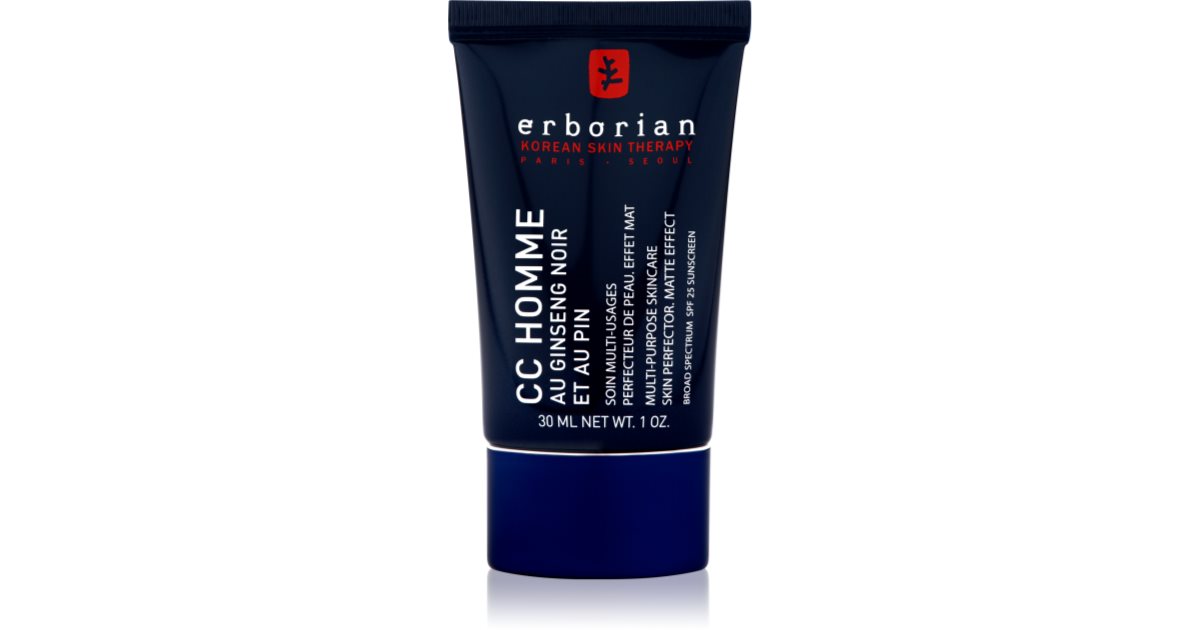Erborian CC Crème Men unifying and mattifying moisturiser SPF 25 ...