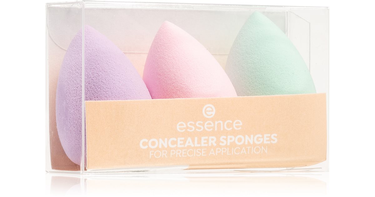 Essence CONCEALER SPONGES – 3 Stück, Weich, Vegan, Für Präzises Make-up