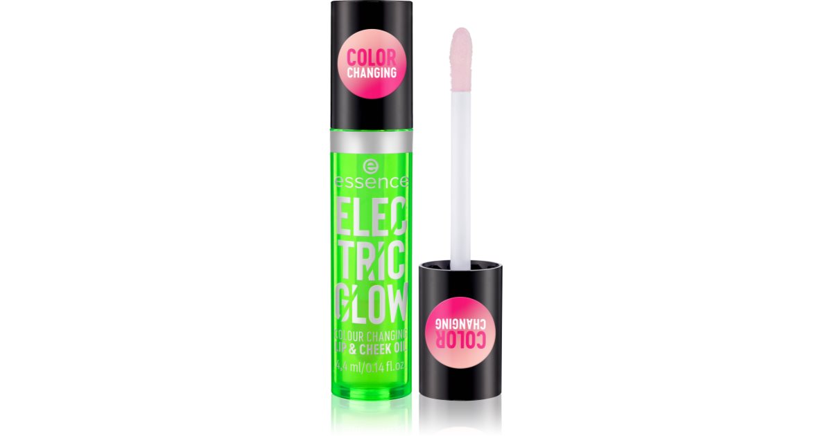 essence Electric Glow huile lèvres et joues avis | notino.fr