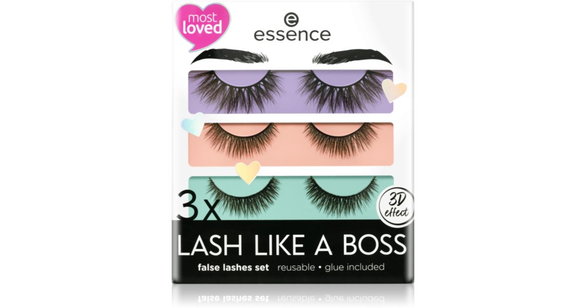 Essence Lash Like A Boss False Eyelashes 01 Limitlessuniquestunning Economy Pack Uk 