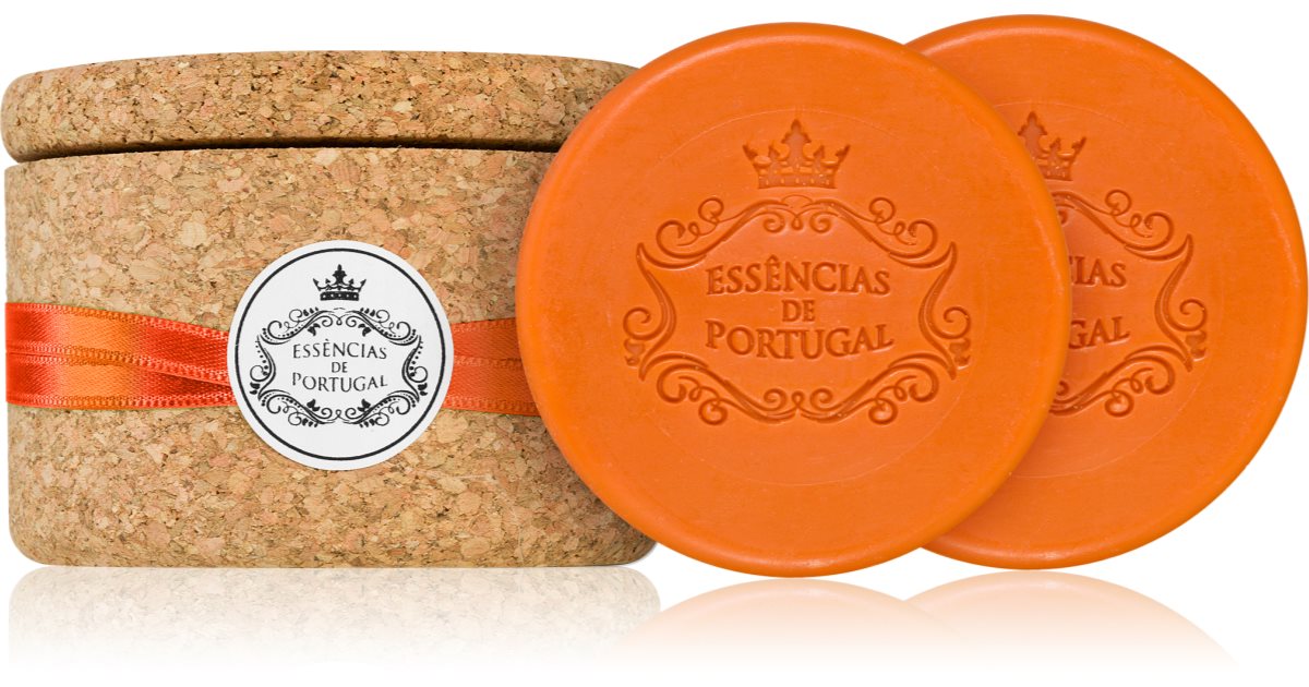 Essências de Portugal Cork Jewel-Keeper Orange Sæbe 2x50g