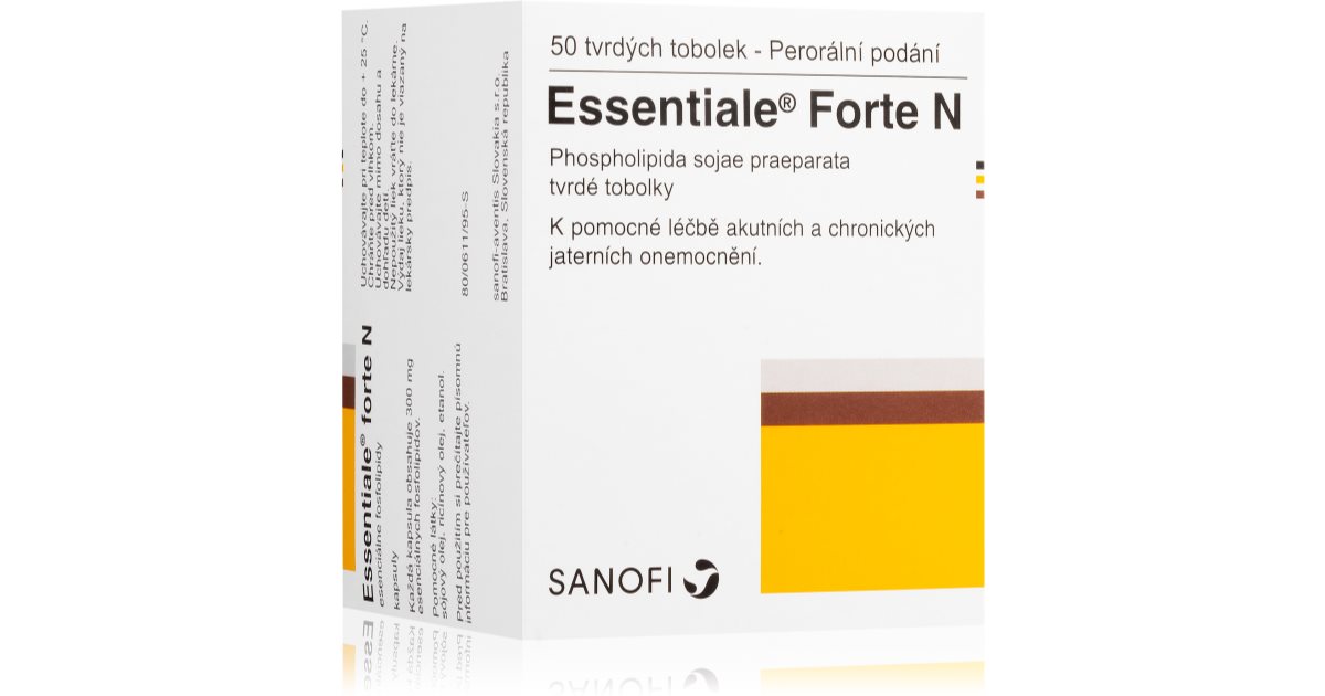 Essentiale Essentiale Forte N 300 mg tvrdé tobolky pro podporu zdraví jater notino cz