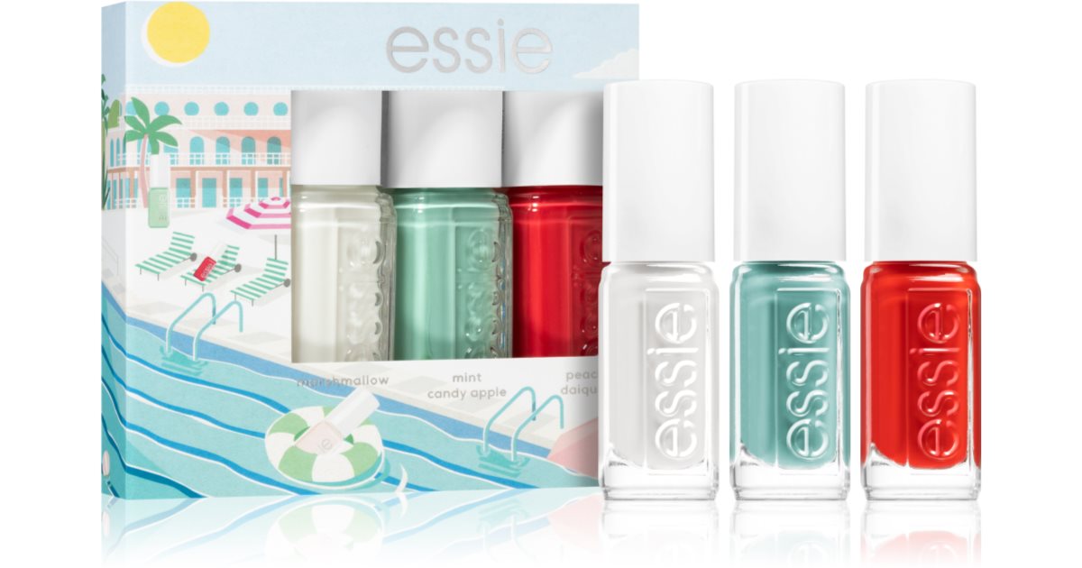 Amazon.com : essie Gel Couture Longwear Nail Polish Set, Red Nail Polish,  Put in the Patchwork + Gel-like Shiny Top Coat 0.46 fl oz each : Beauty &  Personal Care