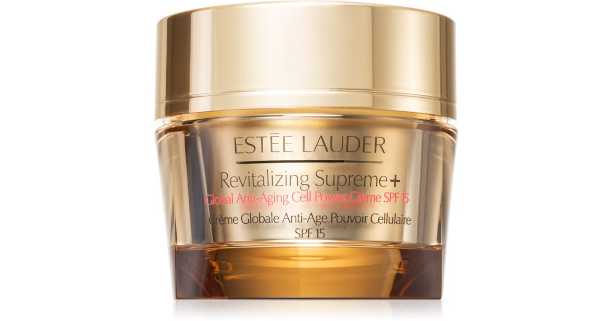 Estee Lauder Revitalizing Supreme Global Anti Aging Cell Power Creme SPF 15 wielofunkcyjny krem przeciwzmarszczkowy z ekstraktem z moringa SPF 15