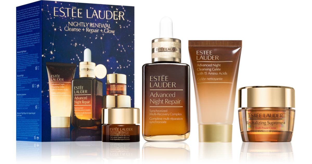 Estée Lauder Nightly Renewal Cleanse + Repair + Glow Set | Livrare