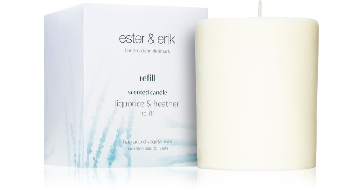 ester & erik scented candle liquorice & heather (no. 81) doftljus