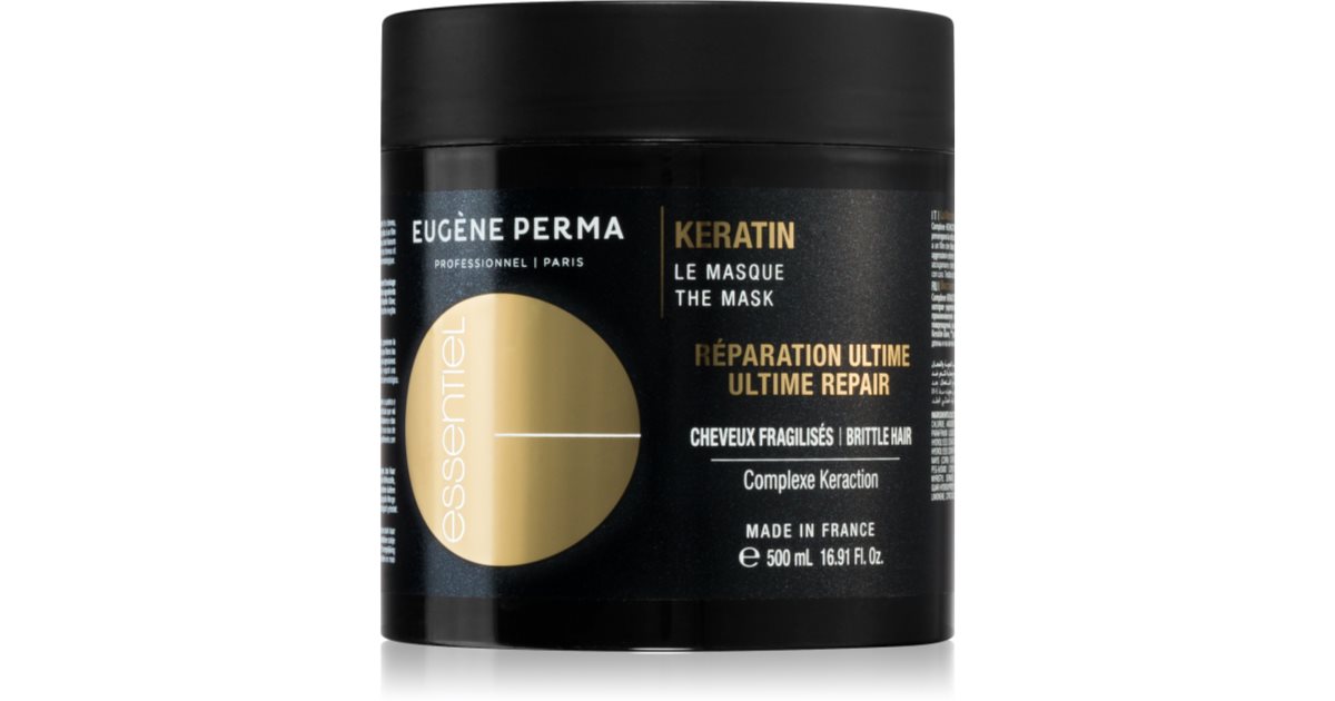 EUGÈNE PERMA Essential Keratin maska pro poškozené a křehké vlasy