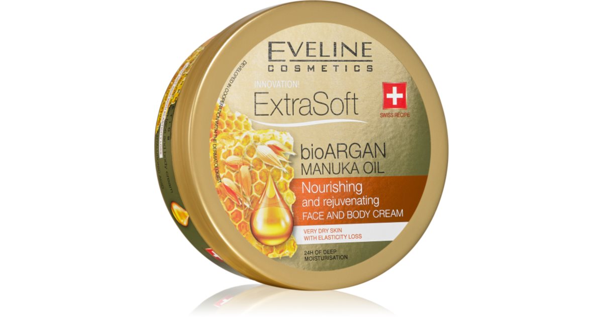 Eveline Cosmetics Extra Soft хидратиращ крем за лице и тяло с арганово ...