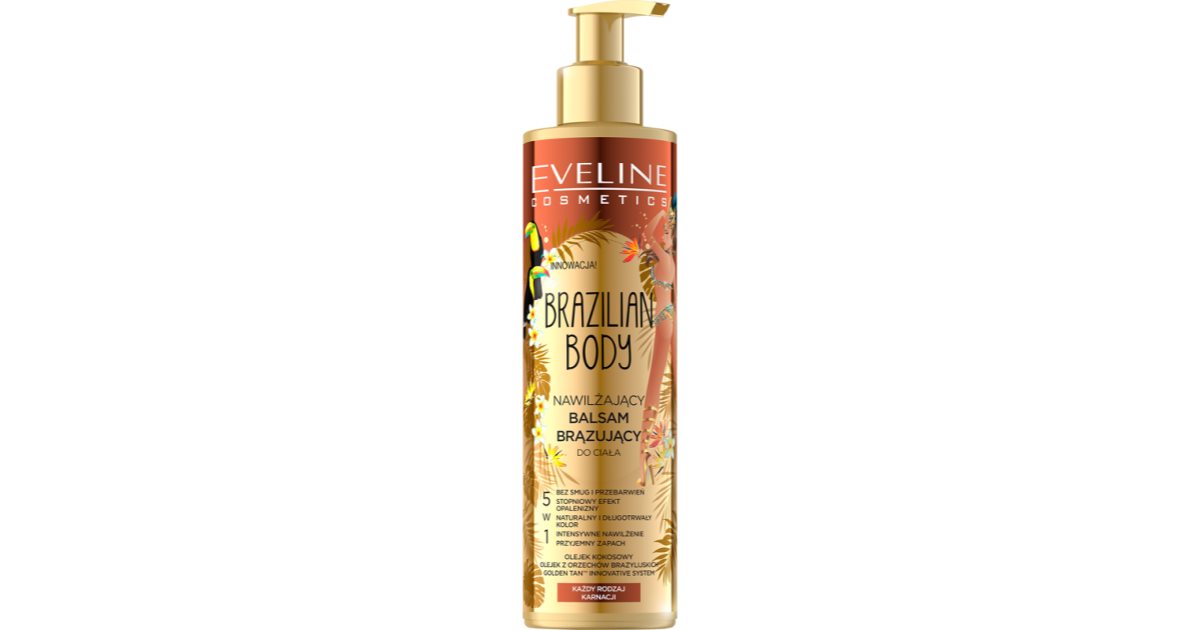 Eveline Cosmetics Brazilian Body self tanning balm for a gradual tan notino