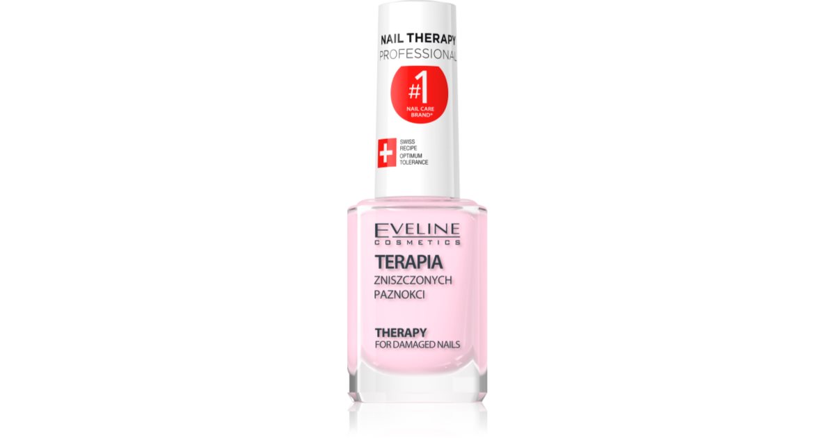 Eveline Cosmetics Nail Therapy Professional fortifying nail varnish for brittle and damaged nails with keratin notino