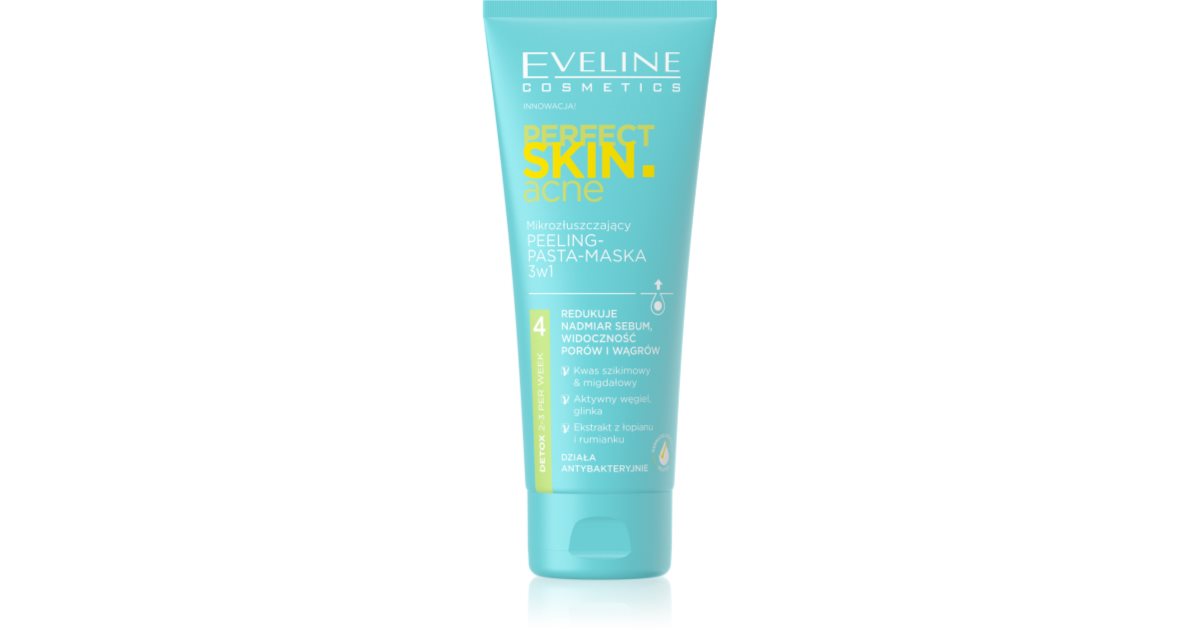 Eveline Cosmetics Perfect Skin .acne exfoliating mask 3in1 notino.co.uk