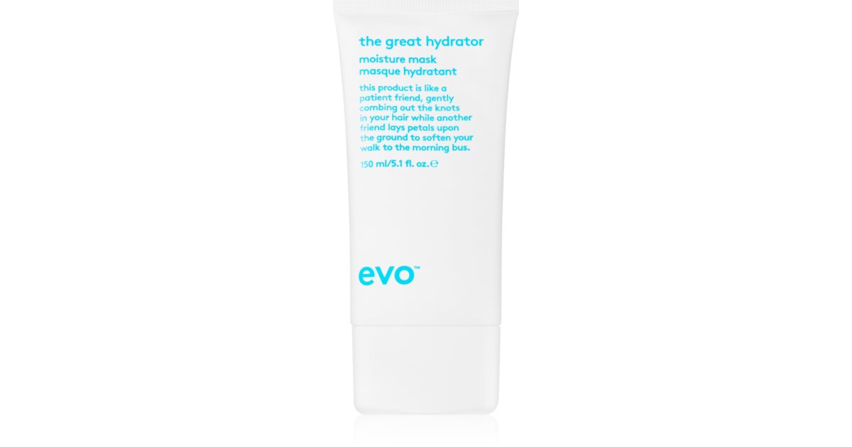 Blondierwäsche Auf Nassem Oder Trockenem Haar EVO Hydrate The Great Hydrator Hydratisierende Maske für Glanz auf
