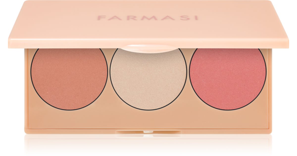 Farmasi 3in1 highlighter, bronzer and blusher with mirror notino.co.uk