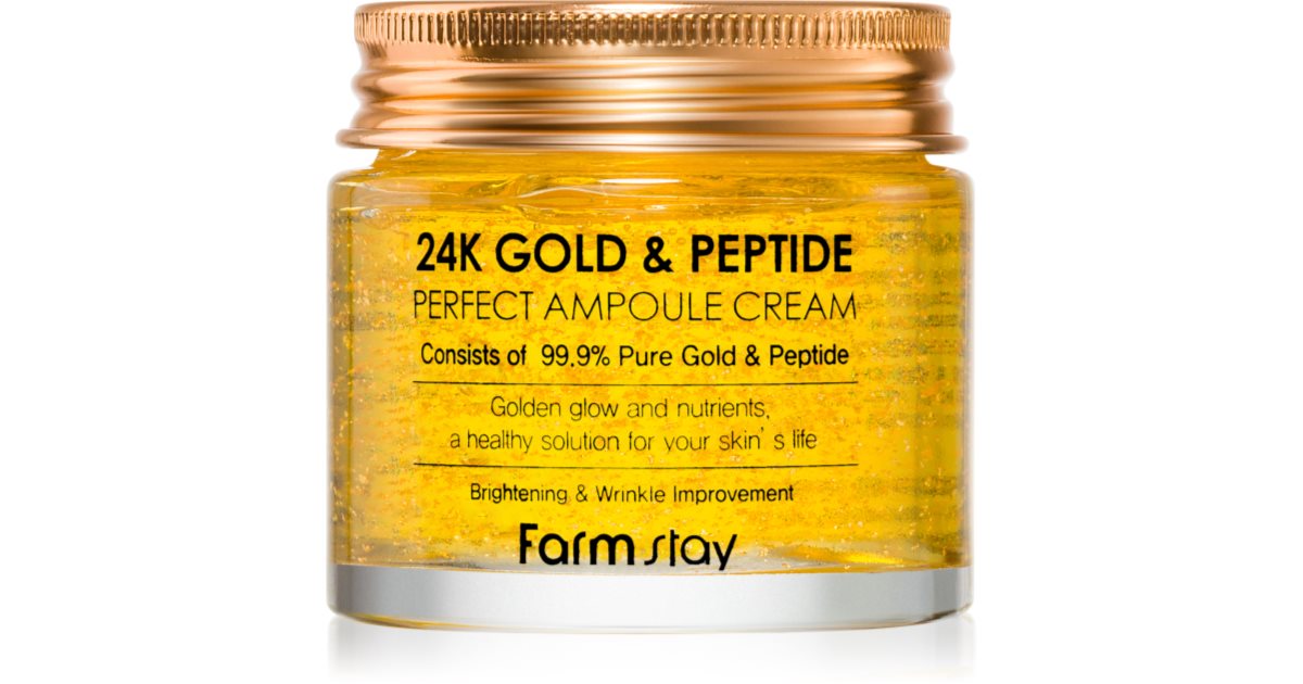 Farmstay 24K Gold & Peptide Perfect Ampoule Cream Moisturising Cream ...