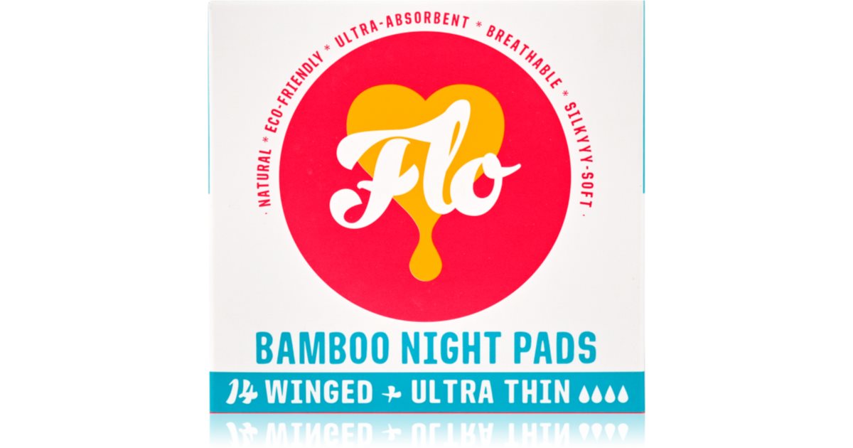 FLO Bamboo Night Pads sanitary towels night | notino.co.uk