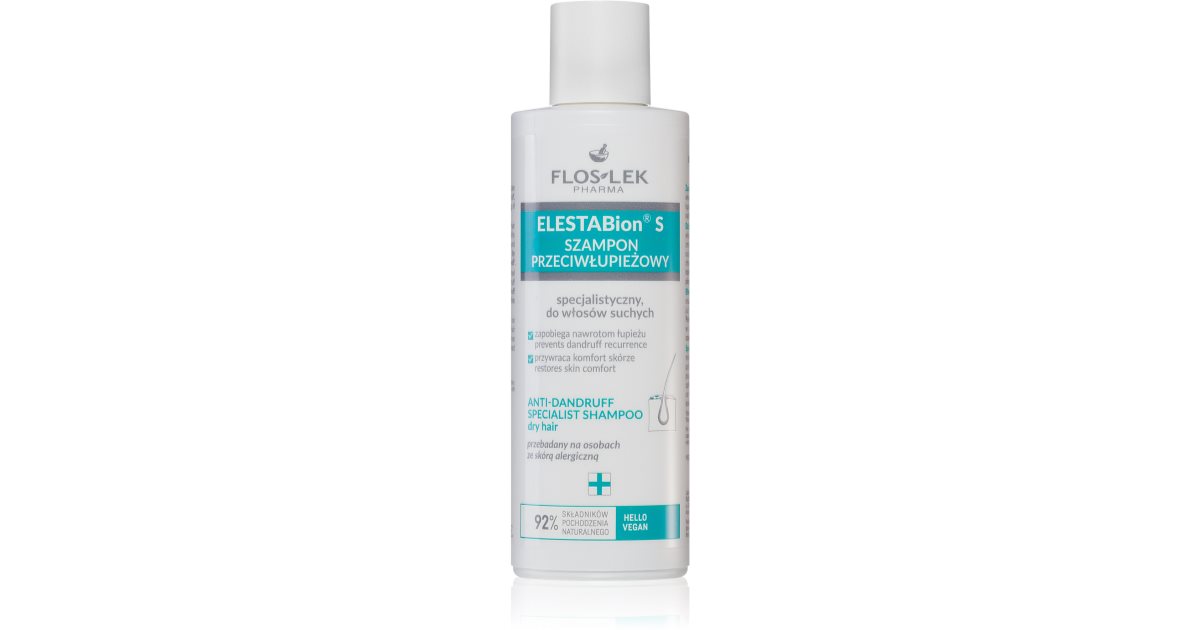 FlosLek Pharma ElestaBion S anti-dandruff shampoo for dry hair | notino ...