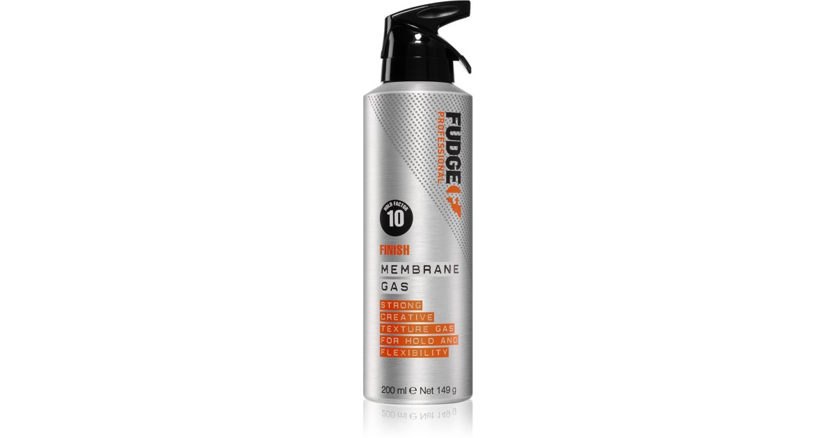 Fudge Finish with strong Styling Spray Membrane Gas hold extra