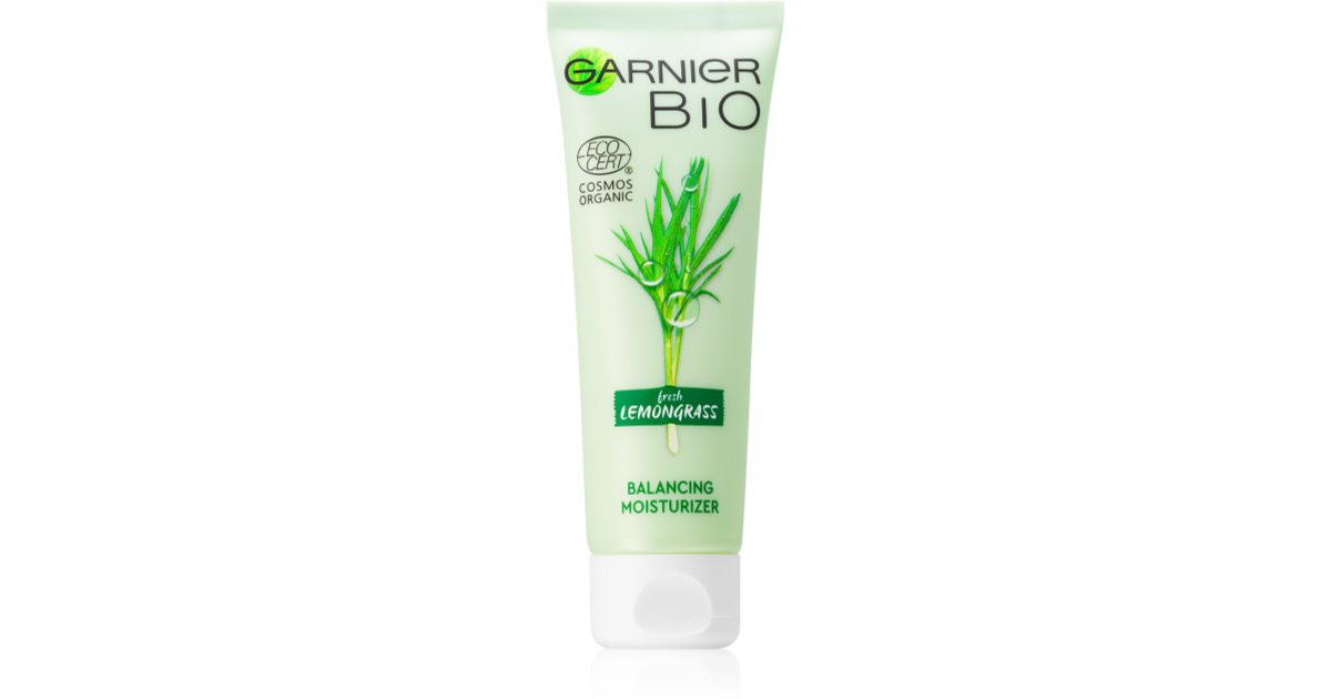 Garnier Bio Lemongrass ausgleichende Feuchtigkeitscreme für normale Haut  und Mischhaut
