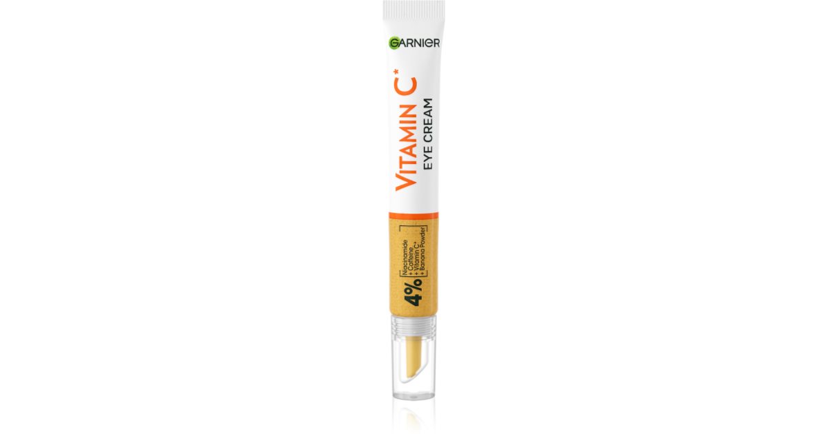 Garnier SkinActive Vitamina C Contorno Occhi Crema Illuminante per Occhi  Spenti e Stanchi Formula Vegana con Niacinamide Caffeina e Polvere di  Banana - 2 Flaconi da 15ml : : Bellezza