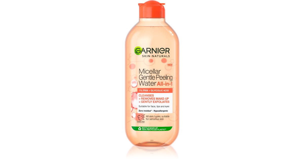 Garnier Skin Naturals Micellar Gentle Peeling Mizellenwasser mit  Peelingeffekt | Notino