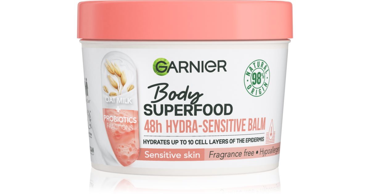 Garnier Body SuperFood Moisturising Body Cream For Dry And Sensitive 