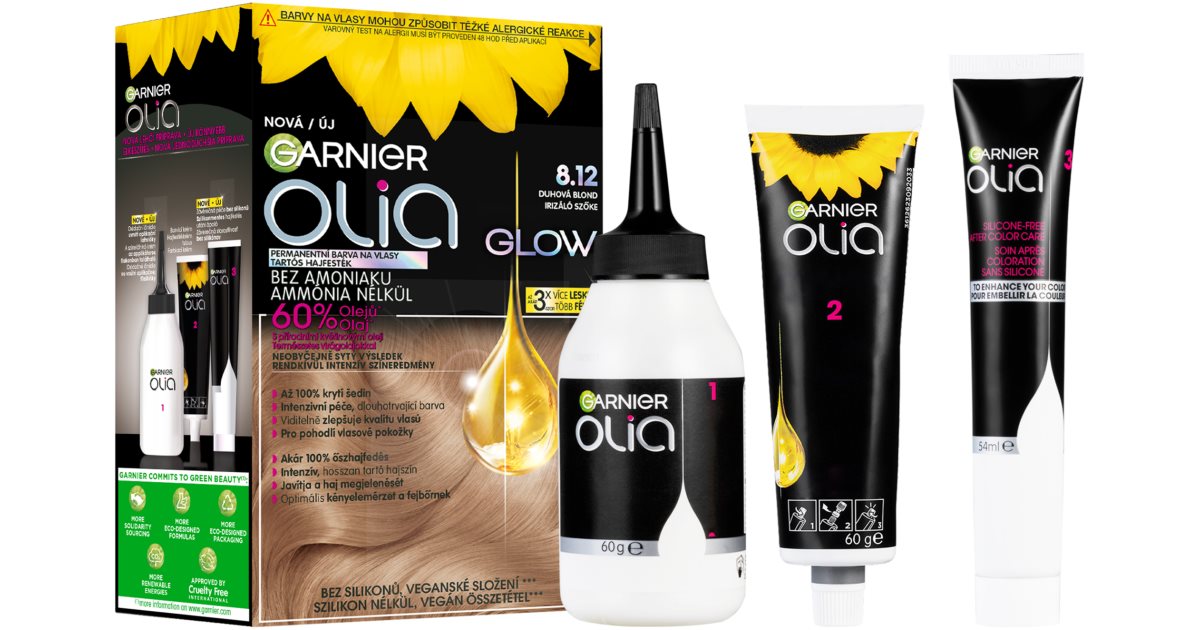 Garnier Olia Haarfarbe – Permanente Coloration Mit 60% Öl, Ohne Ammoniak, Bis 100% Grauabdeckung