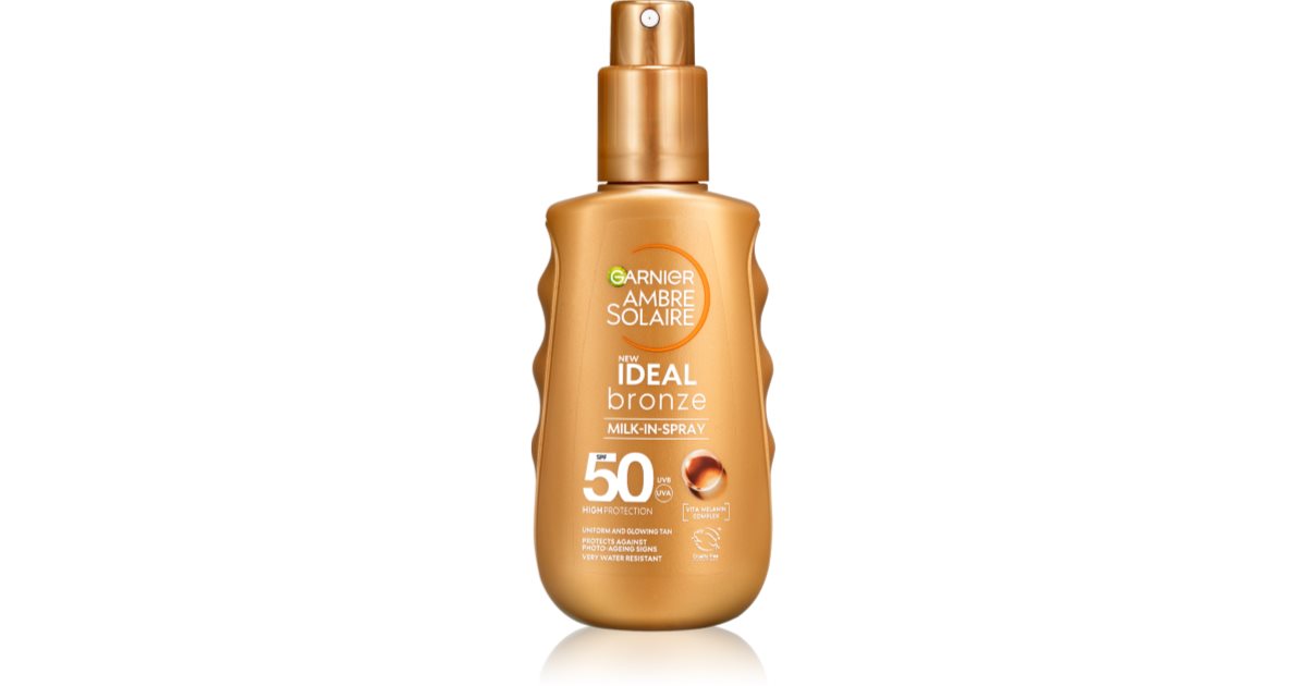 Garnier Ambre Solaire Ideal Bronze sunscreen lotion spray for the body ...