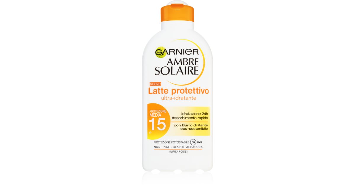 Garnier Ambre Solaire hydrating suntan lotion SPF 15 notino.co.uk