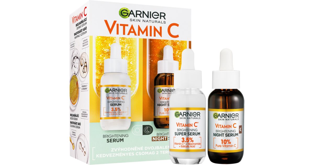 Garnier Skin die für Vitamin x Set Hautpflege C 30 ml 2 Naturals