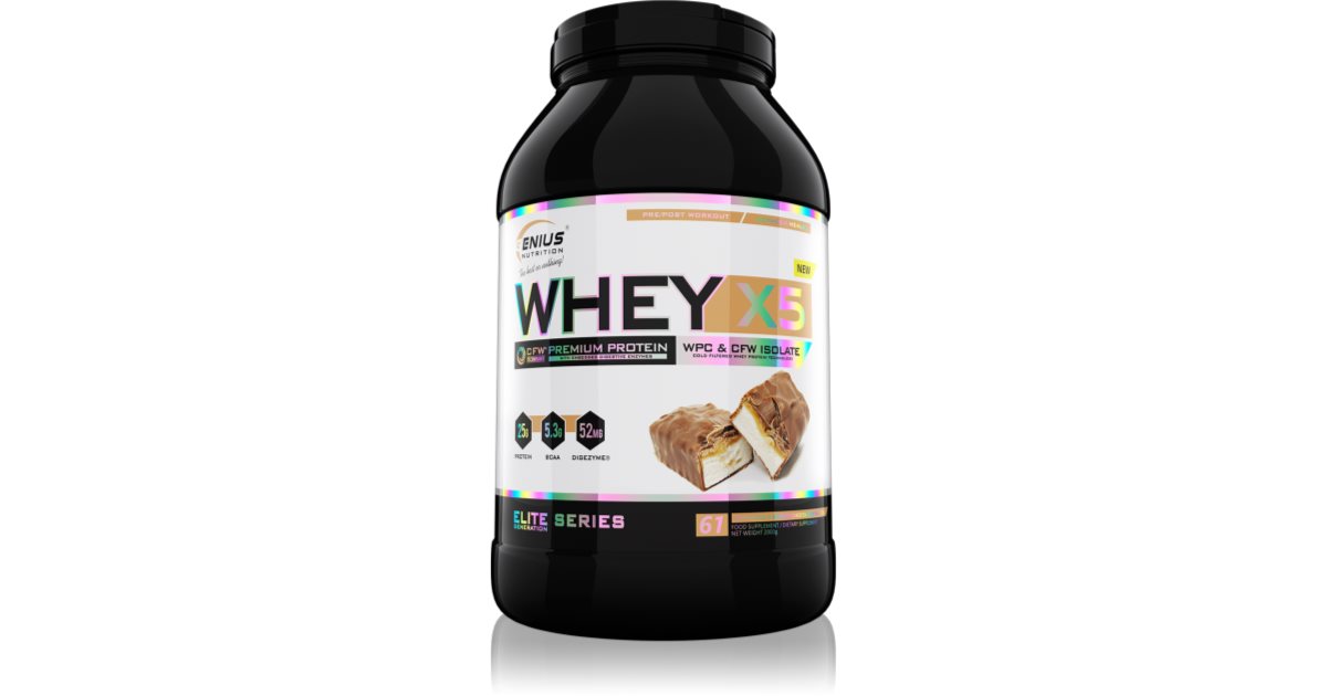 Genius Nutrition Whey-X5® proteine din zer cu enzime digestive