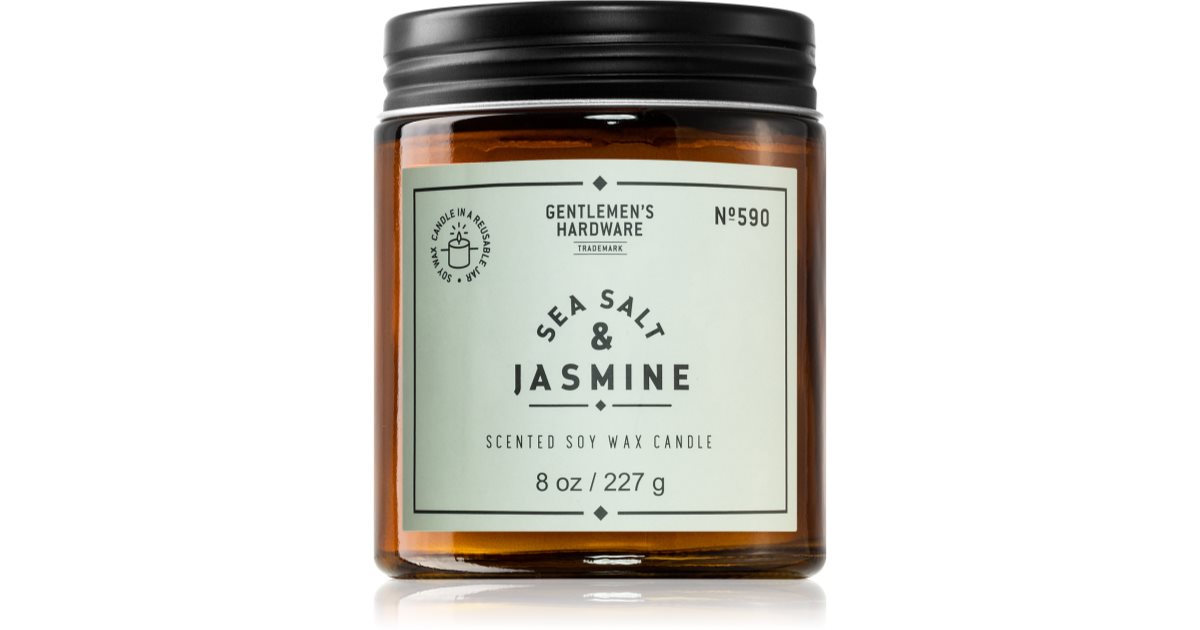 Gentlemen's Hardware Sea Salt & Jasmine ароматна свещ Аромати за дома