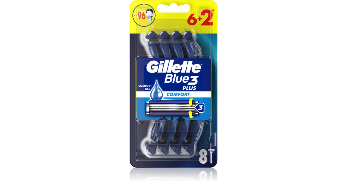 Gillette Blue 3 Comfort - Rasoir jetable, 1pcs