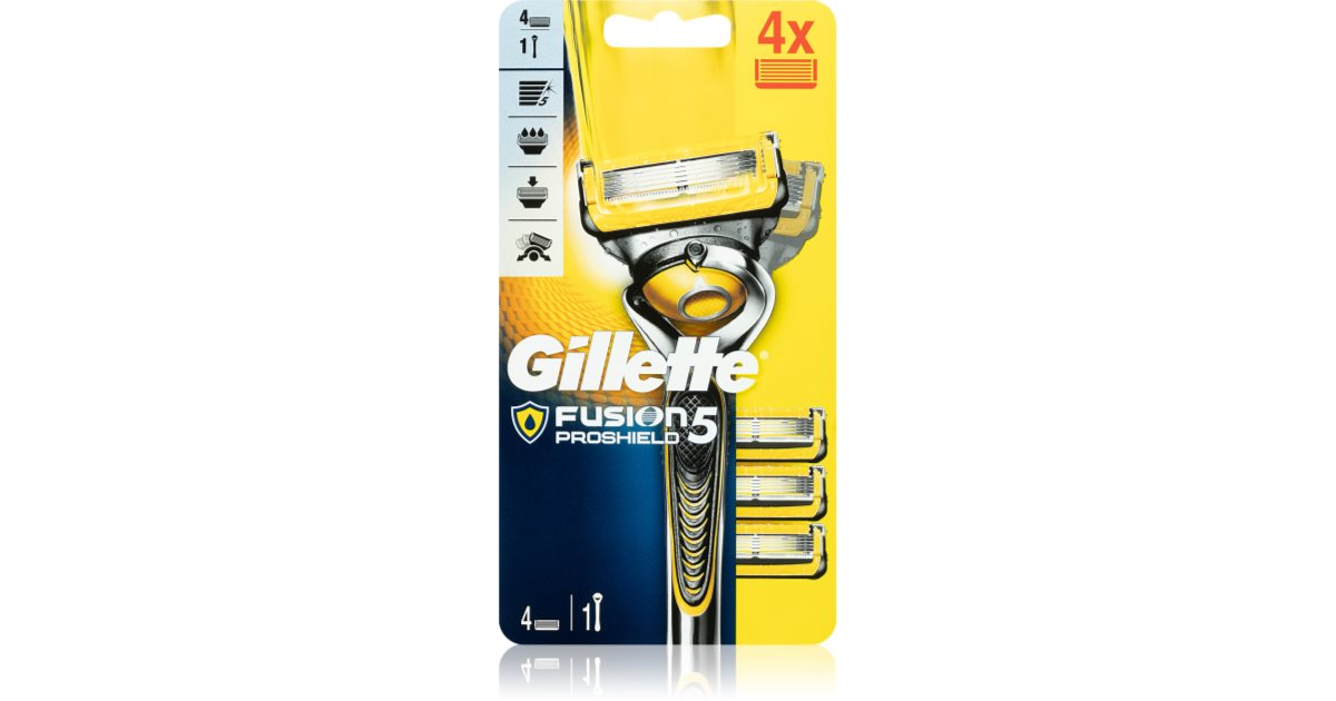 Gillette Fusion5 Proshield Razor + Replacement Head 4 pcs notino.co.uk