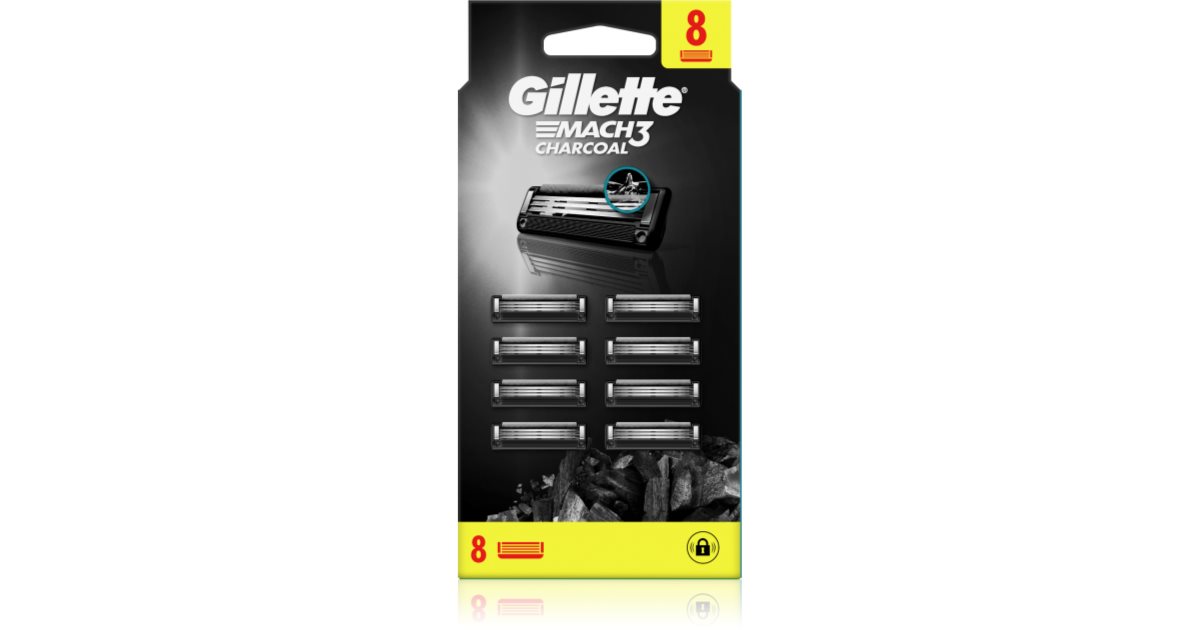 Gillette Mach Charcoal Lames De Rechange Notino Fr