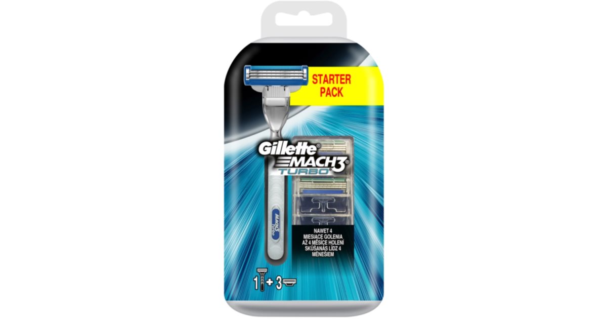 Gillette Mach Turbo Rasoir Lames De Rechange Pi Ces Notino Fr