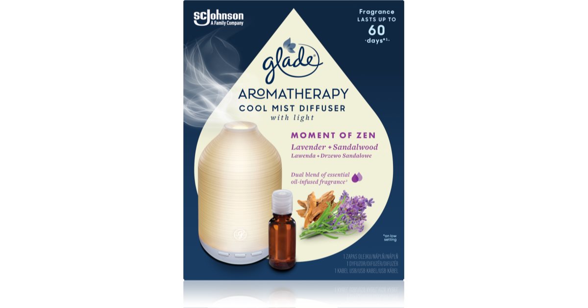 GLADE Aromatherapy Moment of Zen diffuseur d'huiles essentielles avec