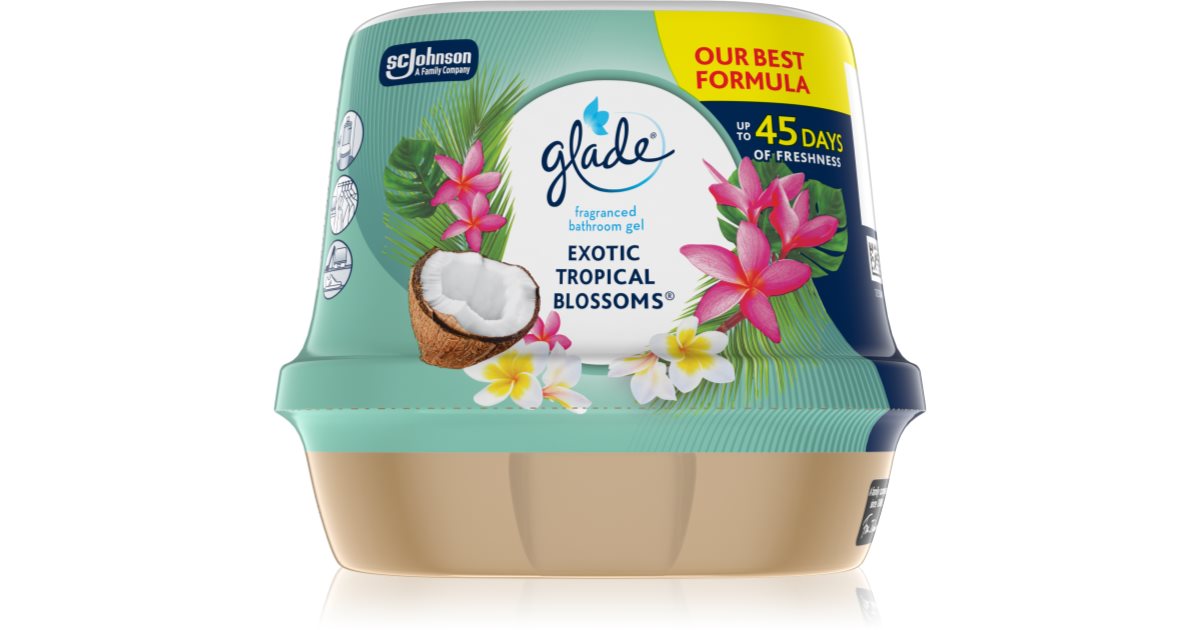GLADE Exotic Tropical Blossoms Duftgel für das Badezimmer