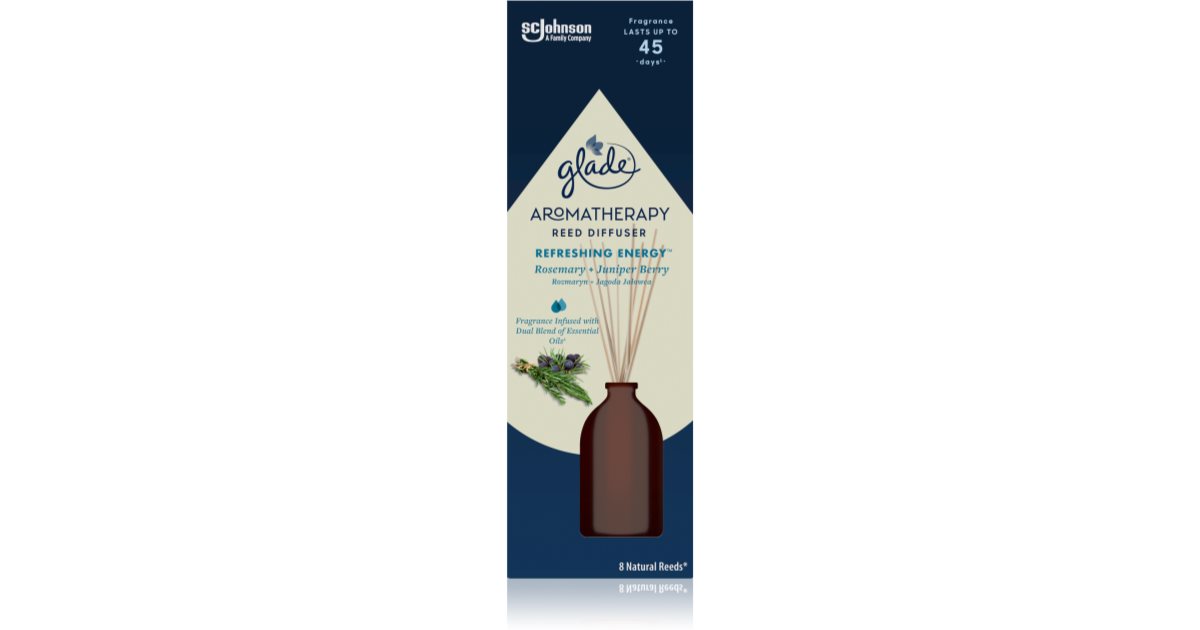 GLADE Aromatherapy Refreshing Energy aroma diffuser with filling Rosemary +  Juniper Berry