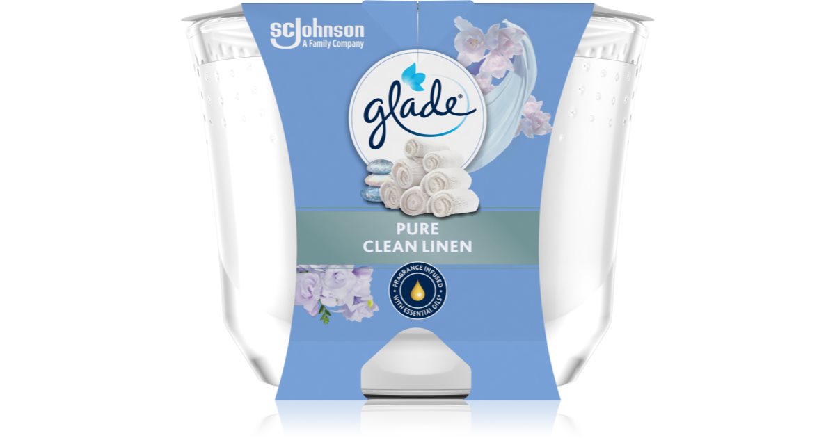 GLADE Pure Clean Linen świeczka zapachowa | notino.pl