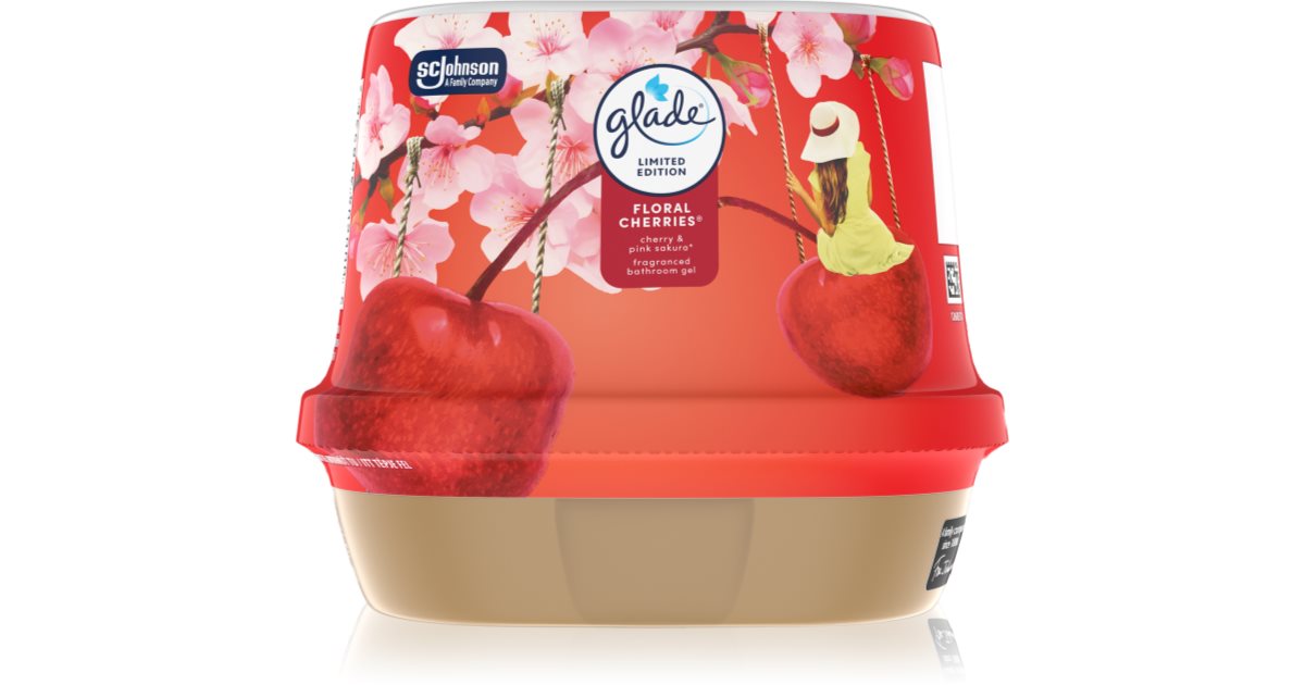 GLADE Floral Cherries Duftgel für das Badezimmer