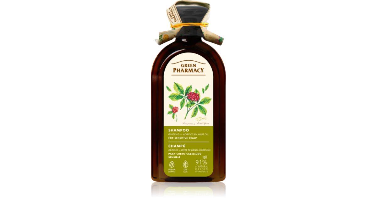 Green Pharmacy Hair Care Ginseng Shampoo voor Vette Hoofdhuid en Droge