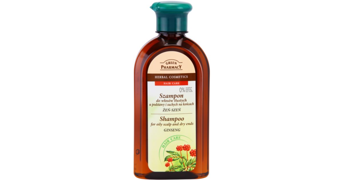 Green Pharmacy Hair Care Ginseng shampoo for oily scalp and dry ends