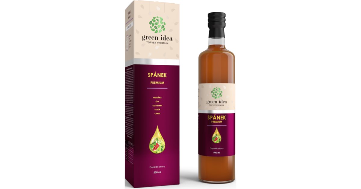 Green Idea Topvet Premium Spánek Premium bylinný sirup pre pokojný