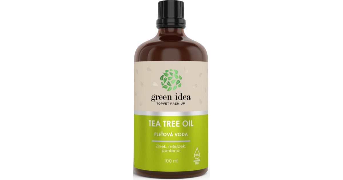 Green Idea Tea Tree Oil Face Lotion without alcohol notino.ie