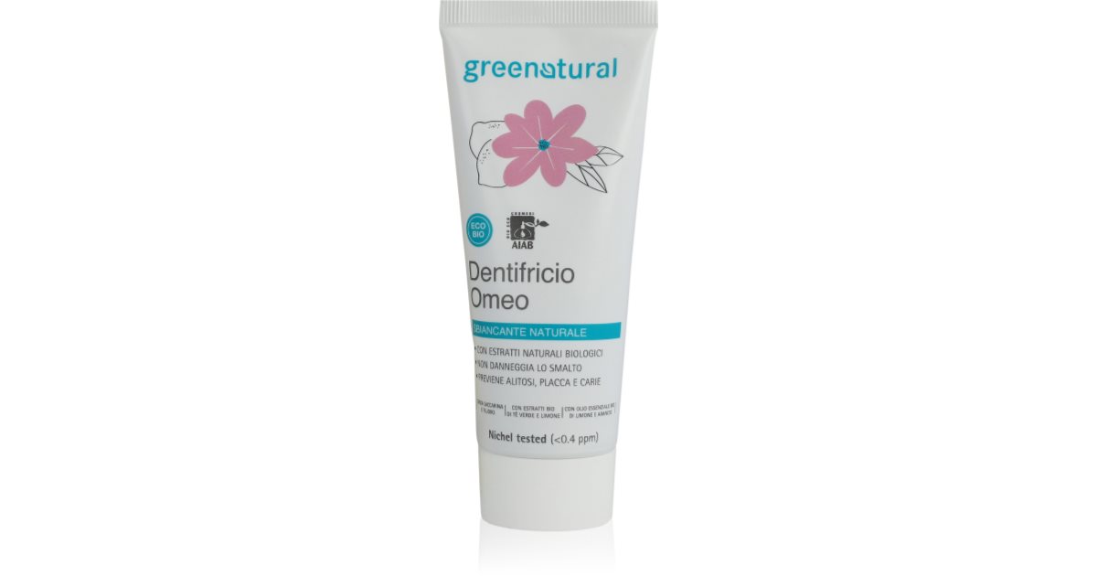 Greenatural Homeopathic Toothpaste Green Tea & Lemon homeopatinė dantų ...