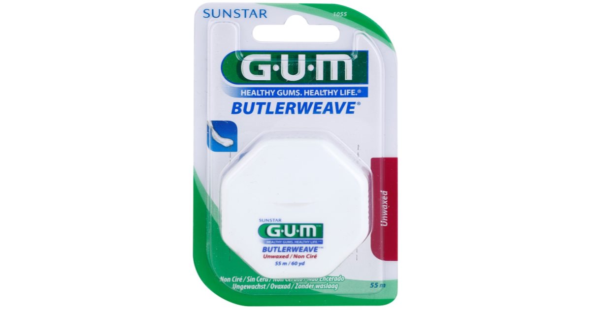 G.U.M Butlerweave Unwaxed Dental Floss notino.ie