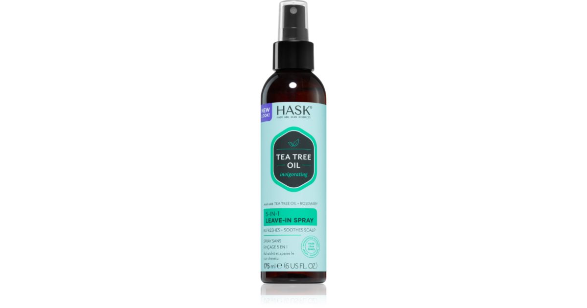 HASK Tea Tree Oil & Rosemary Leavein Spray for dry and itchy scalp