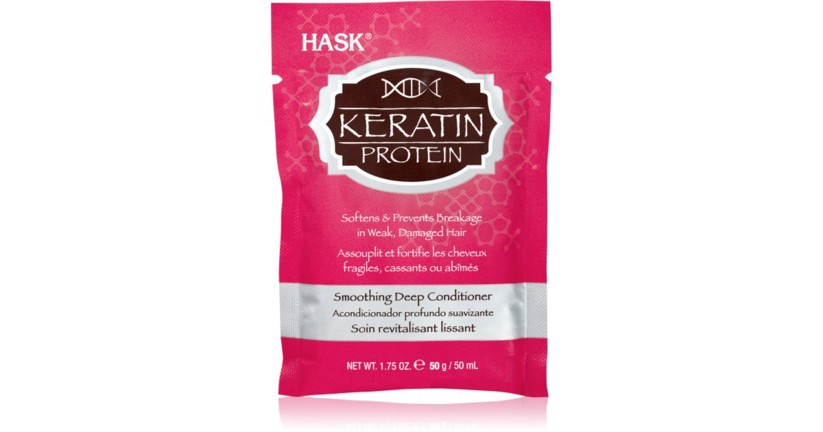 HASK Keratin Protein Deeply Nourishing Conditioner for damaged chemically treated hair notino.ie