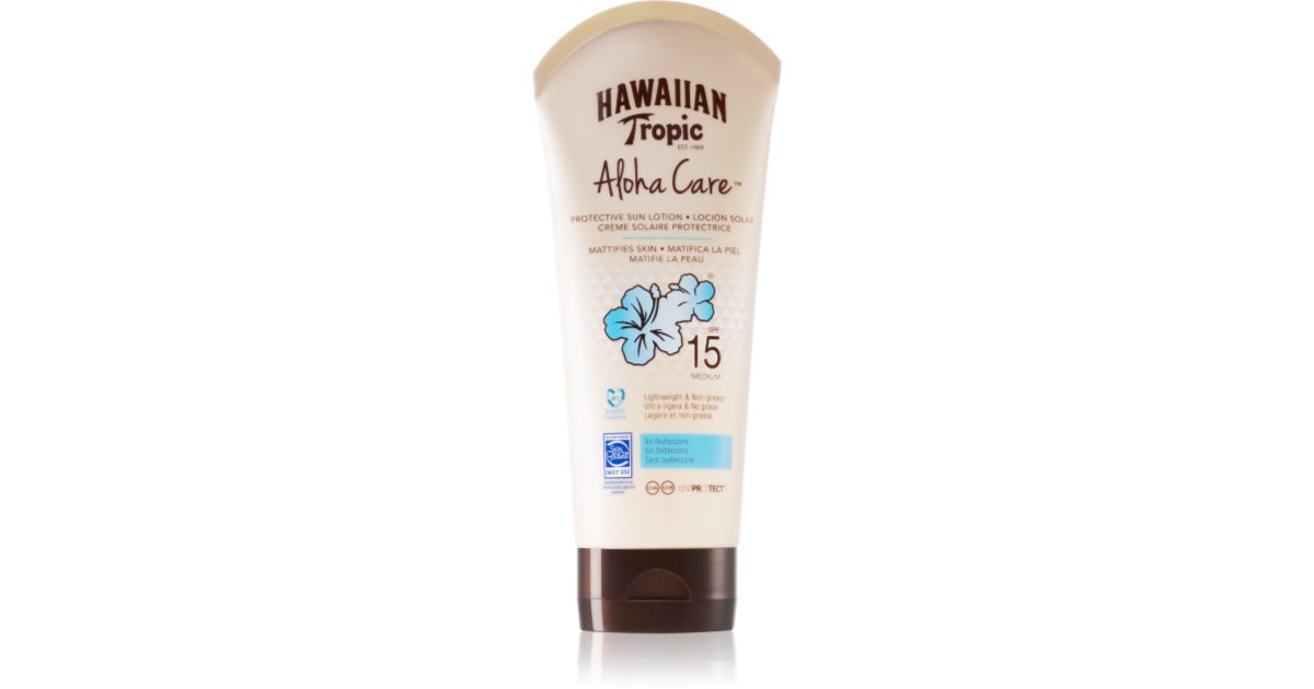 Hawaiian Tropic Aloha Care Sunscreen Cream SPF 15 notino.ie